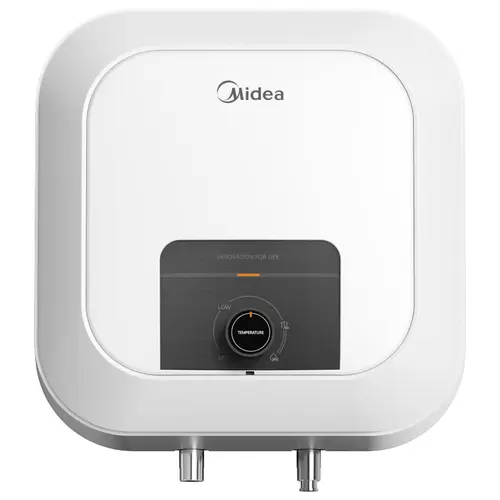 Boiler electric Midea D30-25VD1(O), model compact, volum 30L, control mecanic, montaj deasupra chiuvetei (Alb)