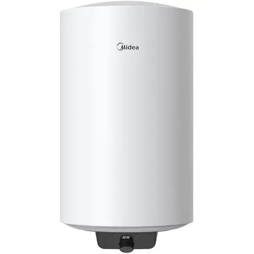 Boiler electric Midea D80-15EFG, seria Lume, model cilindric, volum 80L, control electronic, Supapa de siguranta de reducere a presiunii, protectie supraincalzire, Wifi (Alb)