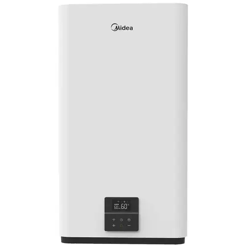 Boiler electric Midea D80-20ED6, seria Salute, model Double Tank, volum 80L, control electronic, Supapa de siguranta de reducere a presiunii, protectie supraincalzire, Wifi (Alb)
