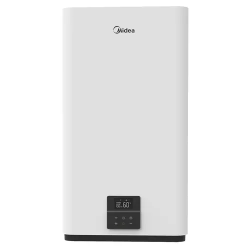 Boiler electric Midea Salute Double Tank, Wi-Fi, volum 80L, control electronic, Dry Heater, Supapa de siguranta de reducere a presiunii, protectie supraincalzire, Clasa energetica B (Alb)