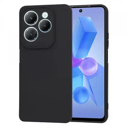 Husa pentru Infinix Hot 40 / Hot 40 Pro, Techsuit, SoftFlex, Neagra