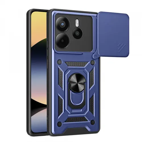 Husa pentru Xiaomi Redmi Note 14 4G (Standard), Techsuit, CamShield, Albastra