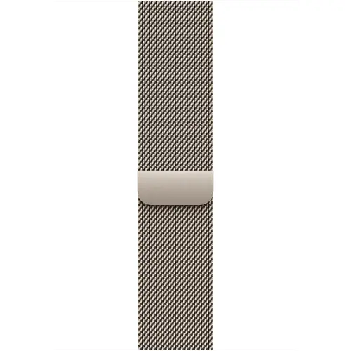 Curea Smartwatch Apple MGJ34ZM/A pentru Watch 46mm, Milanese Loop, Natural M/L (Argintiu)