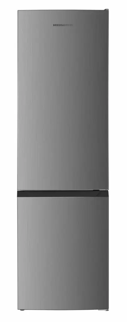 Combina frigorifica HEINNER HC-HM262INVXD, 262 l, Clasa D, Lumina LED, Usi reversibile, H 180 cm (Inox)