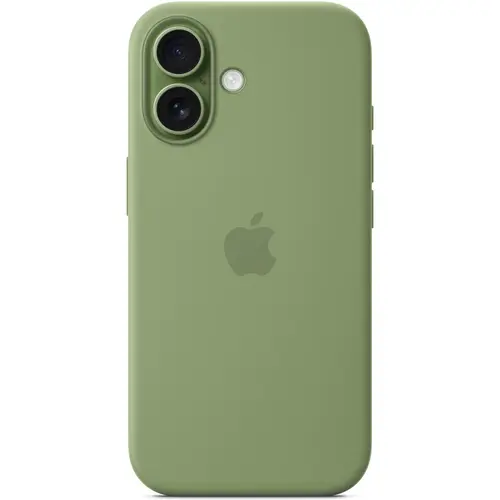 Husa de protectie spate Apple Silicone Case MGEX4ZM/A cu MagSafe pentru iPhone 17 (Verde)