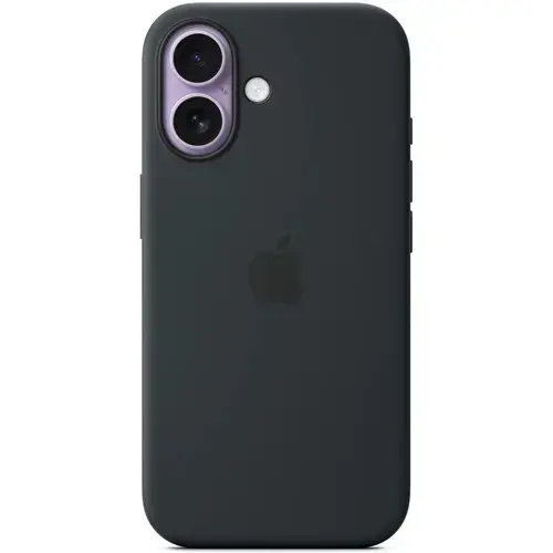 Husa de protectie spate Apple Silicone Case MGF14ZM/A cu MagSafe pentru iPhone 17 (Negru)