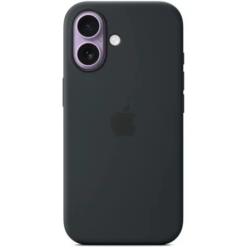 Husa de protectie spate Apple Silicone Case MGF14ZM/A cu MagSafe pentru iPhone 17 (Negru)