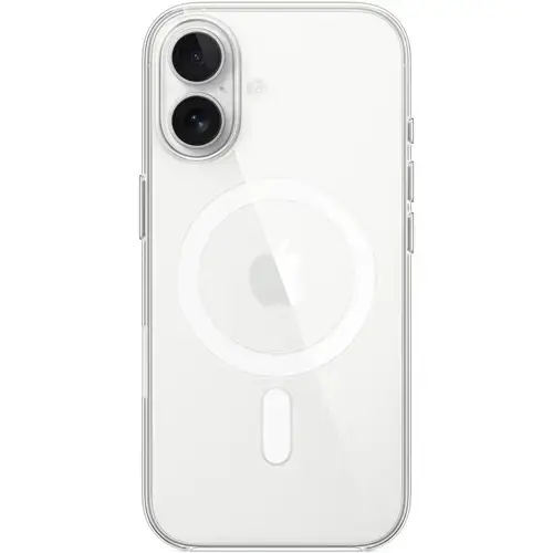 Husa de protectie spate Apple Clear Case MGF24ZM/A cu MagSafe pentru iPhone 17 (Transparent)