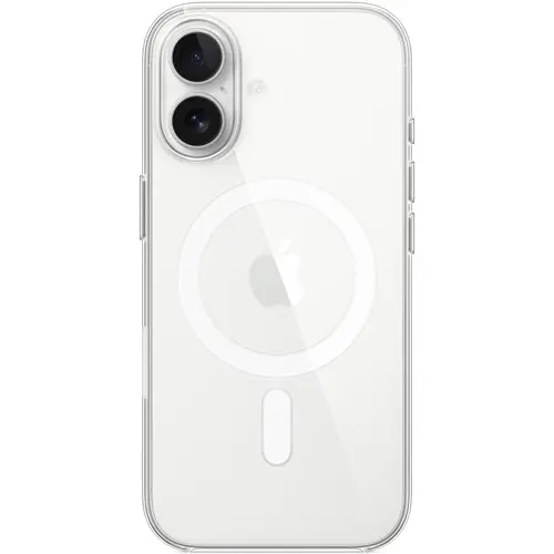 Husa de protectie spate Apple Clear Case MGF24ZM/A cu MagSafe pentru iPhone 17 (Transparent)