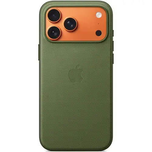 Husa de protectie spate Apple TechWoven Case MGFD4ZM/A cu MagSafe pentru iPhone 17 Pro Max (Verde)