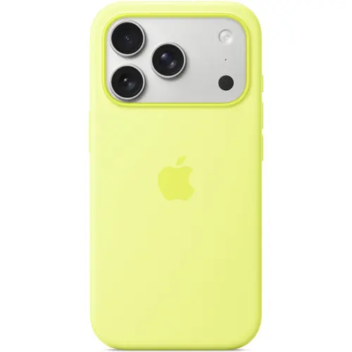 Husa de protectie spate Apple Silicone Case MGFF4ZM/A cu MagSafe pentru iPhone 17 Pro (Galben)
