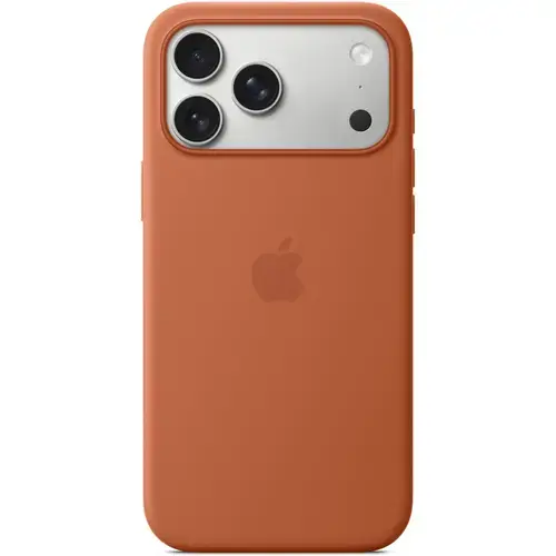 Husa de protectie spate Apple Silicone Case MGFQ4ZM/A cu MagSafe pentru iPhone 17 Pro Max (Maro)