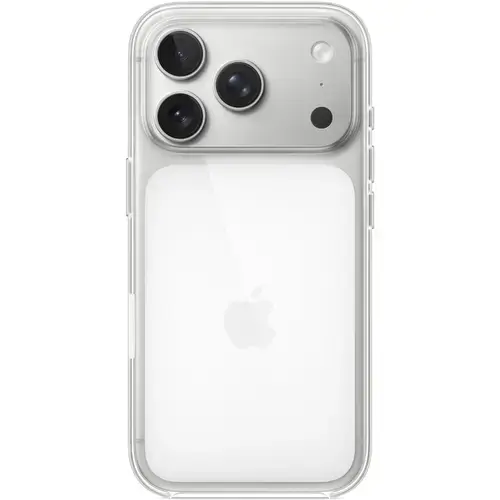 Husa de protectie spate Apple Clear Case cu MagSafe MGFT4ZM/A pentru iPhone 17 Pro (Transparent)