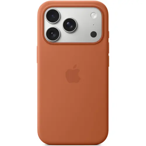 Husa de protectie spate Apple Silicone Case MGFJ4ZM/A cu MagSafe pentru iPhone 17 Pro (Maro)