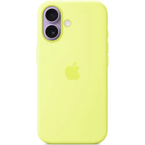 Husa de protectie spate Apple Silicone Case MGEV4ZM/A cu MagSafe pentru iPhone 17 (Galben)
