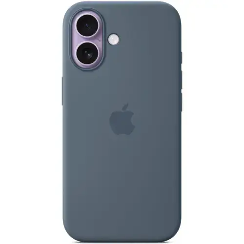 Husa de protectie spate Apple Silicone Case MGEW4ZM/A cu MagSafe pentru iPhone 17 (Albastru)