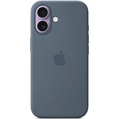 Husa de protectie spate Apple Silicone Case MGEW4ZM/A cu MagSafe pentru iPhone 17 (Albastru)