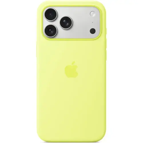 Husa de protectie spate Apple Silicone Case MGFM4ZM/A cu MagSafe pentru iPhone 17 Pro Max (Galben)
