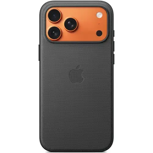 Husa de protectie spate Apple TechWoven Case MGF84ZM/A cu MagSafe pentru iPhone 17 Pro Max (Negru)