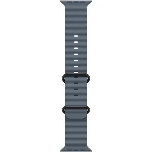Curea Smartwatch Apple MGCJ4ZM/A pentru Watch 49mm, Ocean Band, Black Titanium Finish (Albastru)