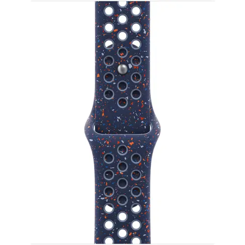 Curea Smartwatch Apple MGA74ZM/A pentru Watch 40mm, Nike Sport Band, S/M (Albastru)
