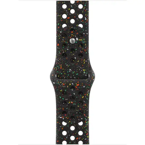 Curea Smartwatch Apple MGAE4ZM/A pentru Watch 42mm, Nike Sport Band, S/M (Negru)