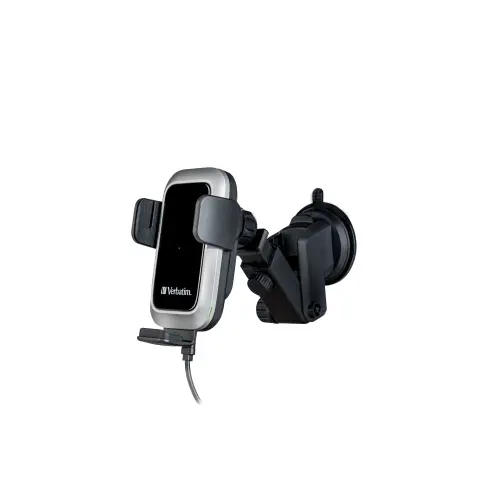 Suport Auto Wireless, Verbatim FWC-03 Pro Qi, Super fast charger, USB Type-C, 15W (Negru)
