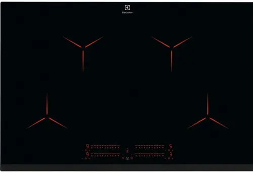 Plita incorporabila Electrolux PURE HOB EIP8146, Inductie, 7350 W, 4 Zone de gatit, Conectivitate hota (Negru)