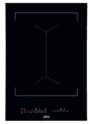 Plita incorporabila AEG IKE42640KB, Inductie, 2 zone de gatit, 36 cm (Negru)