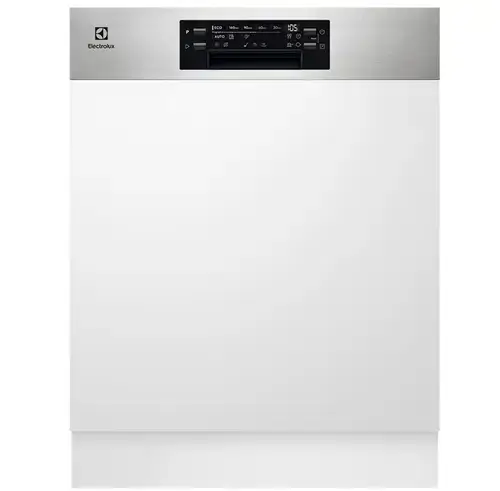 Masina de spalat vase semi-incorporabila Electrolux EEM48300IX, 14 seturi, 8 programe, AirDry, Clasa D, 60 cm (Alb)