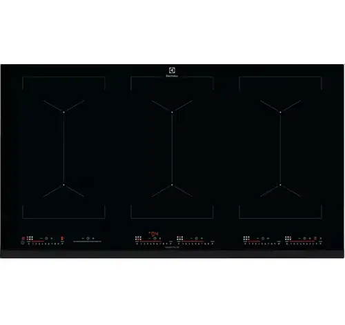 Plita incorporabila Electrolux EIV9467, Inductie, 6 zone de gatit, Touch control, 91 cm (Negru)