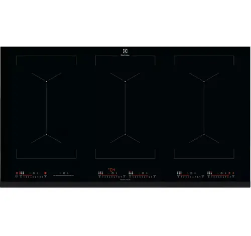 Plita incorporabila Electrolux EIV9467, Inductie, 6 zone de gatit, Touch control, 91 cm (Negru)