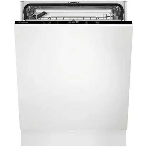 Masina de spalat vase incorporabila Electrolux EEA627201L, 13 seturi, 6 programe, AirDry, QuickSelect, Clasa E, Motor inverter, Afisaj LED, 60 cm (Alb)