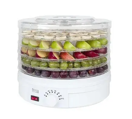 Deshidrator de fructe si legume TEESA TSA3030, 250W, capacitate 5kg (Alb)