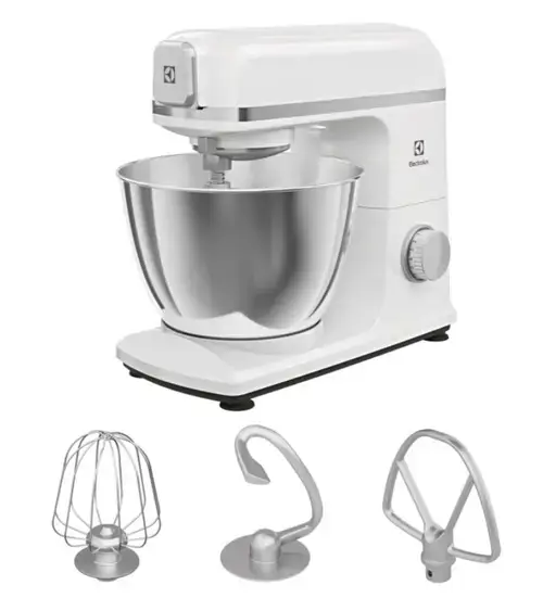 Robot de bucatarie Electrolux E5KM1-4SWB, 1200 W, 6 Trepte de viteza, Functia Pulse, Bol 5 L (Alb)