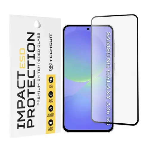 Folie de protectie Ecran Techsuit pentru Samsung Galaxy A56 A566 / A36 A366, Sticla Securizata, Full Glue