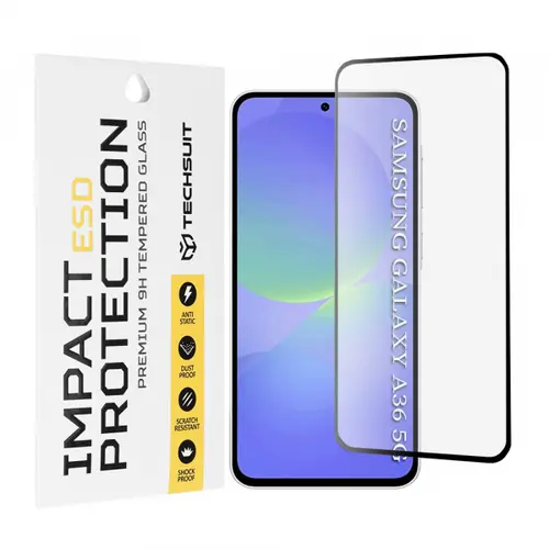 Folie de protectie Ecran Techsuit pentru Samsung Galaxy A56 A566 / A36 A366, Sticla Securizata, Full Glue
