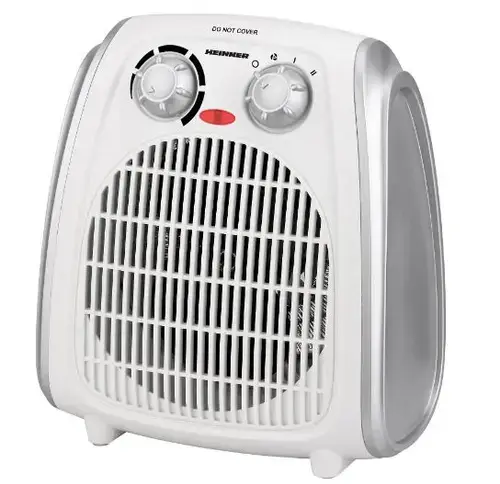 Aeroterma Heinner HFH-L2000SL, 2000 W, 2 trepte de putere, termostat reglabil (Alb)