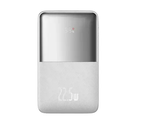 Acumulator extern Baseus Bipow Pro 20000mAh, 2x USB-A, 1x USB-C, Incarcare rapida, cablu USB-A la USB-C inclus, 22.5 W (Alb)