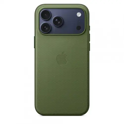 Husa Protectie Spate Apple MGF74ZM/A pentru iPhone 17 Pro, TechWoven Case, MagSafe (Verde)
