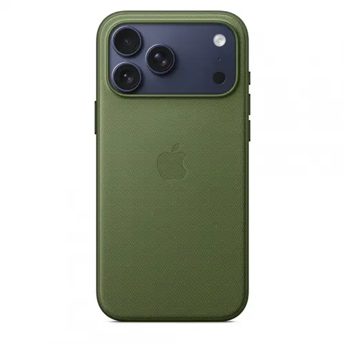 Husa Protectie Spate Apple MGF74ZM/A pentru iPhone 17 Pro, TechWoven Case, MagSafe (Verde)