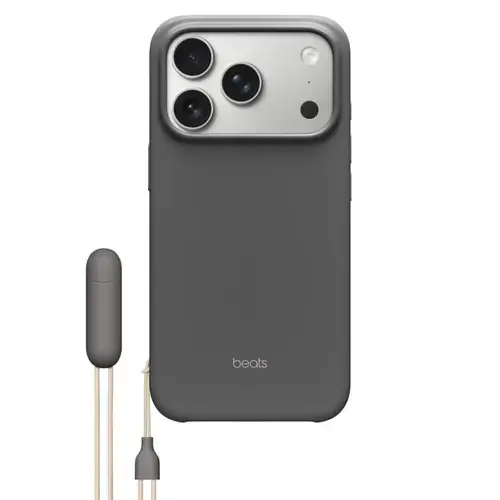 Husa Protectie Spate Apple Beats MGY74LL/A pentru iPhone 17 Pro, Kickstand Case, MagSafe si Camera Control (Gri)