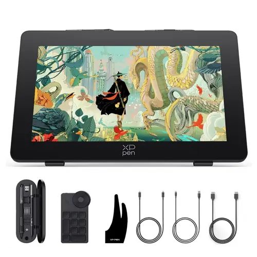 Tableta grafica, XP-PEN, Artist 24 Pro Gen 2 165Hz 23.8inch, IPS, 16:9, 2560x1440, 5080 LPI, PS 16384, 220 RPS (Negru)