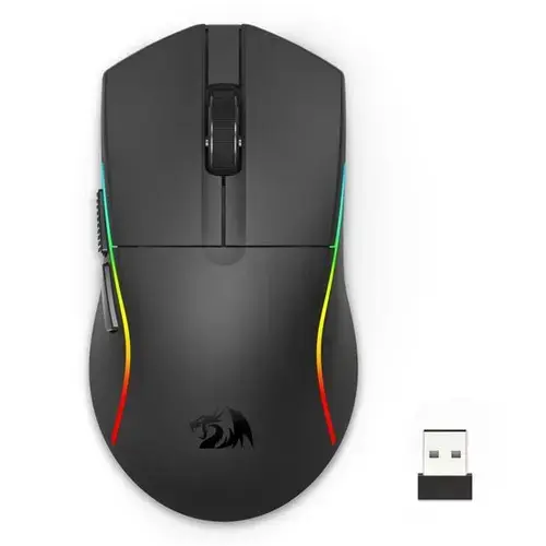 Mouse gaming Bluetooth  Redragon Deicide Lite, USB/Bluetooth, iluminare RGB, 10000 DPI, Negru