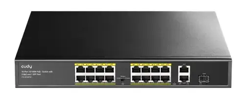 Switch Cudy FS1018PS1, 16 Porturi, 10/100M, PoE+