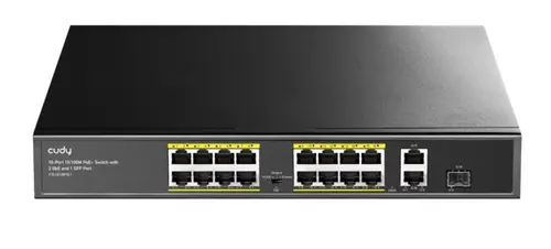 Switch Cudy FS1018PS1, 16 Porturi, 10/100M, PoE+