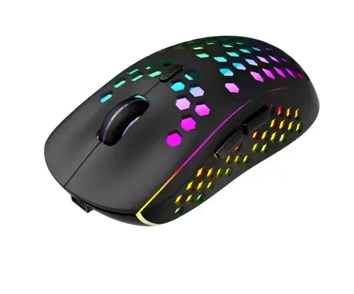 Mouse Gaming Canyon GMW-18, iluminare RGB, USB, Wireless 2.4Ghz (Negru)