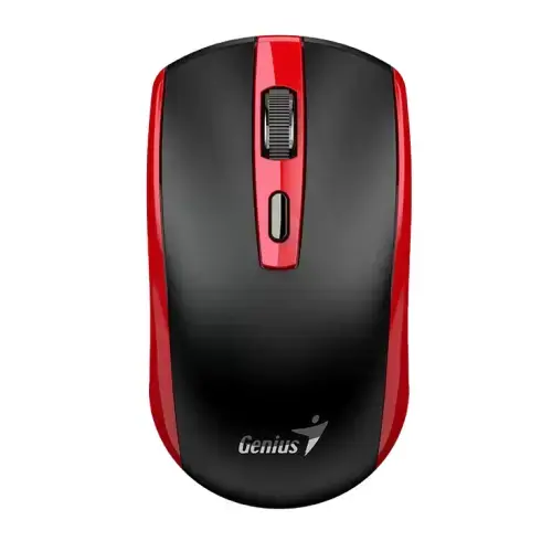 Mouse Genius ECO-8150, Wireless 2.4Ghz, USB, 1200dpi (Negru/Rosu)