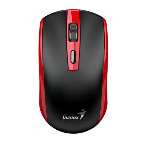 Mouse Genius ECO-8150, Wireless 2.4Ghz, USB, 1200dpi (Negru/Rosu)