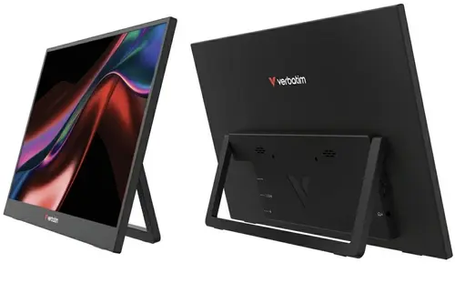 Monitor IPS LED Portabil Verbatim 15.6inch Light, Full HD (1920 x 1080), Mini HDMI, Boxe (Negru)